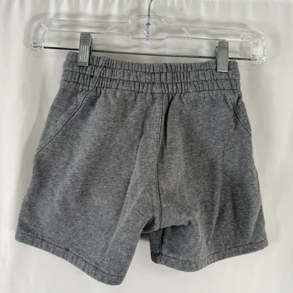 Nike Shorts Girls Small Grey Pull On Drawstring Pockets 4